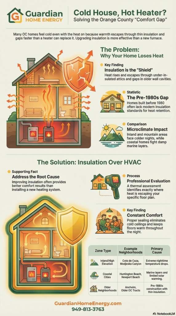 cold house hot heater